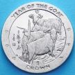 Монета Острова Мэн 1 крона 2003 год. Год козы