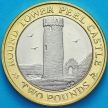 Монета Остров Мэн 2 фунта 2008 год. Замок Пил