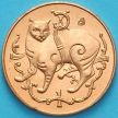 Монета Остров Мэн 1 пенни 1982 год. Мэнская кошка