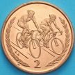 Монета Остров Мэн 2 пенса 1998 год. Велоспорт.