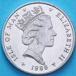 Монета Остров Мэн 10 пенсов 1988 год. Исландия на глобусе. АА