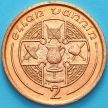 Монета Остров Мэн 2 пенса 1988 год. Кельтский крест. AD