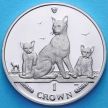 Монета Острова Мэн 1 крона 2016 год. Кошки Гавана.
