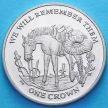 Монета 1 крона 2014 год. Армейская лошадь Остров Мэн
