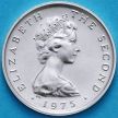 Монета Остров Мэн 1/2 нового пенни 1975 год. Серебро.