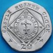 Монета Остров Мэн 20 пенсов 2010 год. АА. Часы замка Рушен.