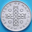 Монета Остров Мэн 1 новый пенни 1975 год. Серебро.