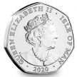 Монета Остров Мэн 50 пенсов 2020 год. 75 лет окончания Второй Мировой войны. Y