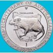 Монета Остров Мэн 1 крона 1988 год.Тасмания. Тасманский дьявол.