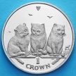 Монета Острова Мэн 1 крона 2006 год. Экзотические короткошерстные кошки.