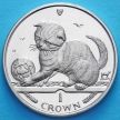 Монета Острова Мэн 1 крона 2000 год. Шотландская вислоухая кошка.
