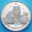 Монета Острова Мэн 1 крона 2007 год. Кошка Рэгдолл.