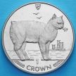 Монета Острова Мэн 1 крона 1988 год. Кошки Мэнкс.