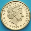 Монета Остров Мэн 1 фунт 2009 год. Тинвальдский холм и часовня Святого Иоанна.