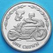 Монета Остров Мэн 1 крона 2005 год. Мотогонки ТТ. №2