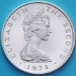 Монета Остров Мэн 5 новых пенсов 1978 год. Серебро.