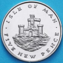 Остров Мэн 5 новых пенсов 1971 год. Пруф