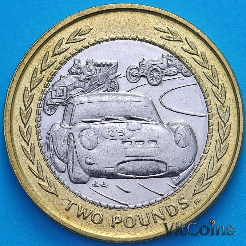 Монета Остров Мэн 2 фунта 1998 год. 