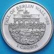 Монета Остров Мэн 1 крона 2000 год. Падение Берлинской стены