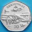 Монета Остров Мэн 50 пенсов 1985 год. Рождество