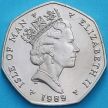 Монета Остров Мэн 50 пенсов 1989 год. Рождество