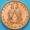 Монета Остров Мэн 2 новых пенса 1975 год. Соколы. UNC
