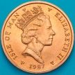 Монета Остров Мэн 1 пенни 1987 год. АА