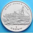 Монета Острова Мэн 1 крона 1994 год. Десантный корабль