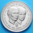 Монета Острова Мэн 1 крона 1981 год. Чарльз и Диана