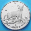Монета Острова Мэн 1 крона 2010 год. Абиссинская кошка