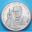 Монета Острова Мэн 1 крона 2005 год. Черчилль