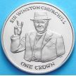 Монета Острова Мэн 1 крона 2015 год. Черчилль.