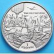 Монета Острова Мэн 1 крона 2004 год. Серебряная звезда