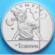Монета Острова Мэн 1 крона 2012 г. Олимпиада в Лондоне. Настольный теннис