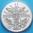 Монета Острова Мэн 1 крона 2009 год. Олимпиада в Ванкувере #2