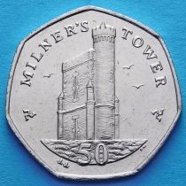Остров Мэн 50 пенсов 2012 год. Башня Милнера.