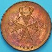 Монета Мальтийский орден 10 грани 1969 год.