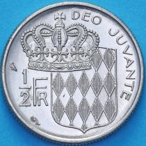 Монако 1/2 франка 1965 год. Ренье III.