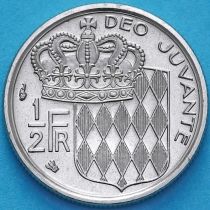 Монако 1/2 франка 1995 год. Ренье III. BU