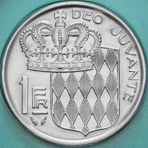 Монако 1 франк 1982 год. Ренье III. BU
