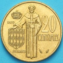 Монако 20 сантим 1982 год. 