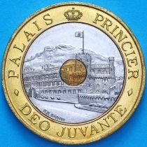 Монако 20 франков 1995 год. Княжеский дворец в Монако. BU