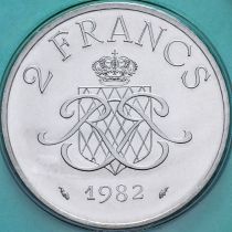Монако 2 франка 1982 год. BU