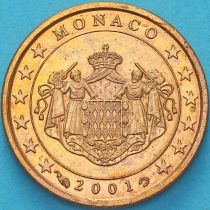 Монако 1 евроцент 2001 год