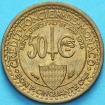 Монако 50 сантимов 1924 год. №2