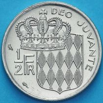 Монако 1/2 франка 1974 год. Ренье III.