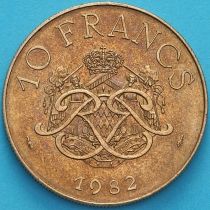 Монако 10 франков 1982 год.