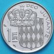 Монета Монако 1 франк 1968 год.