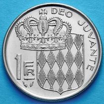 Монако 1 франк 1978 год. Ренье III.