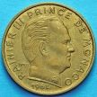 Монета Монако 20 сантим 1962 год.   